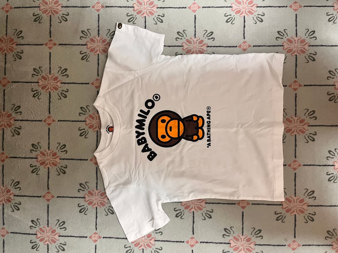 [2회 착용] 베이프 베이비마일로 반팔 티셔츠 상품이미지1