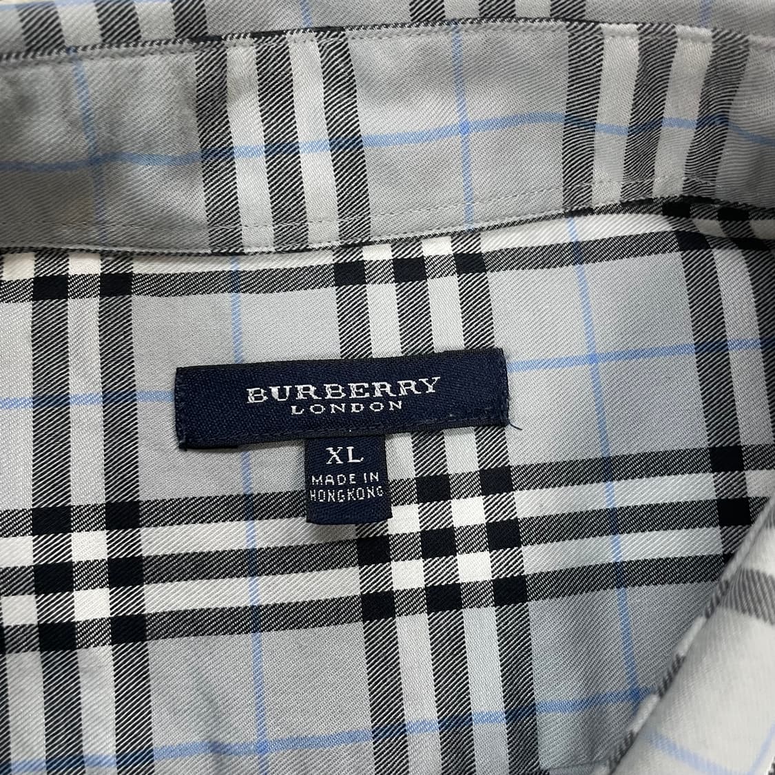 버버리 Burberry 그레이 노바 체크 반팔 셔츠 상품이미지3