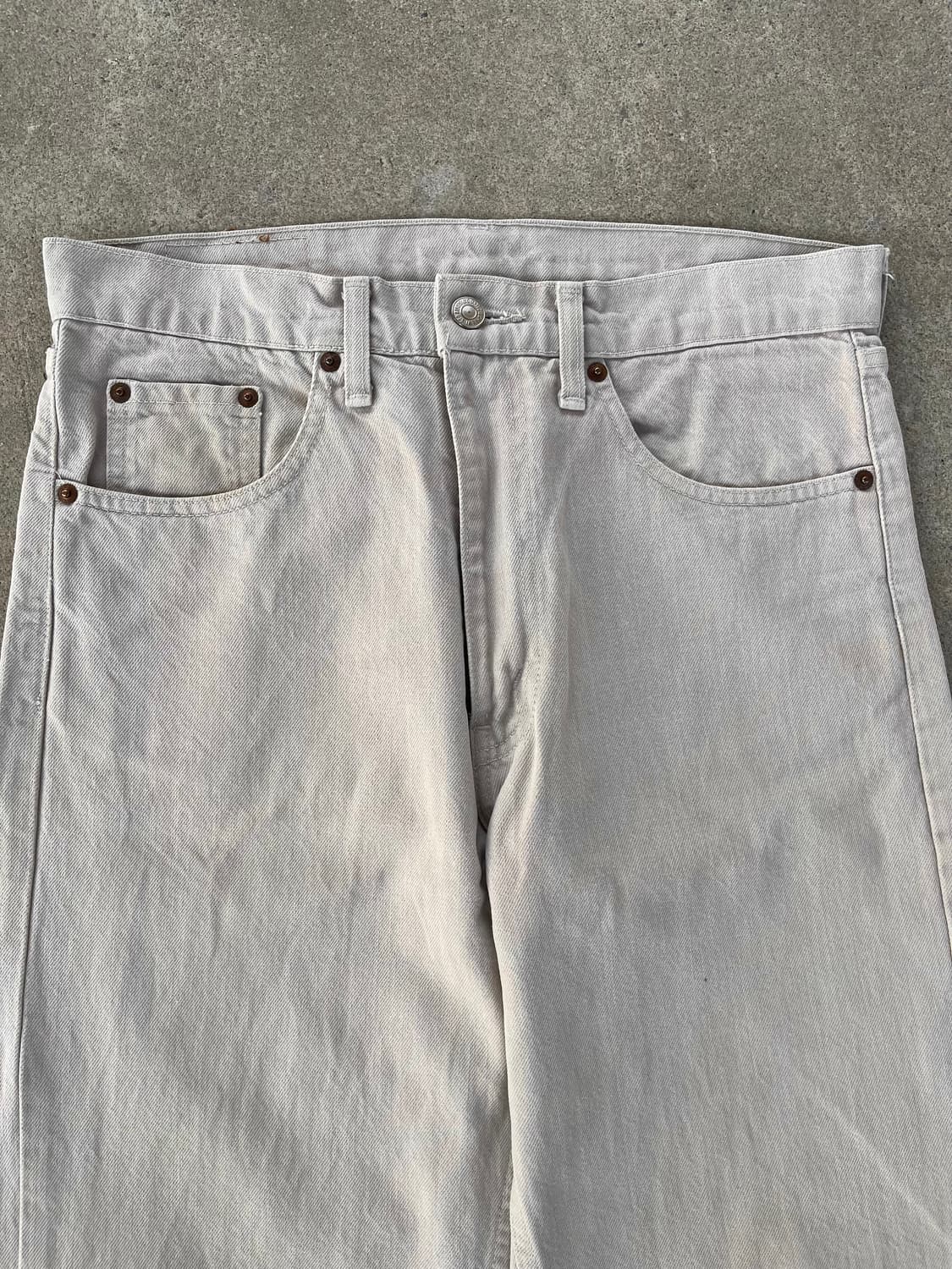 90s 빈티지 리바이스 509 데님 팬츠 베이지 상품이미지4