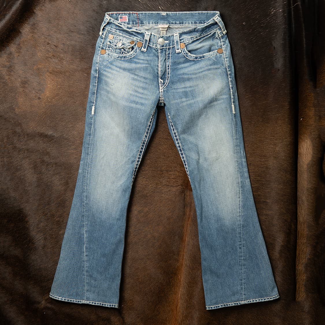 [33] 00s 트루릴리젼 USA 메이드 플레어핏 데님팬츠  상품이미지2