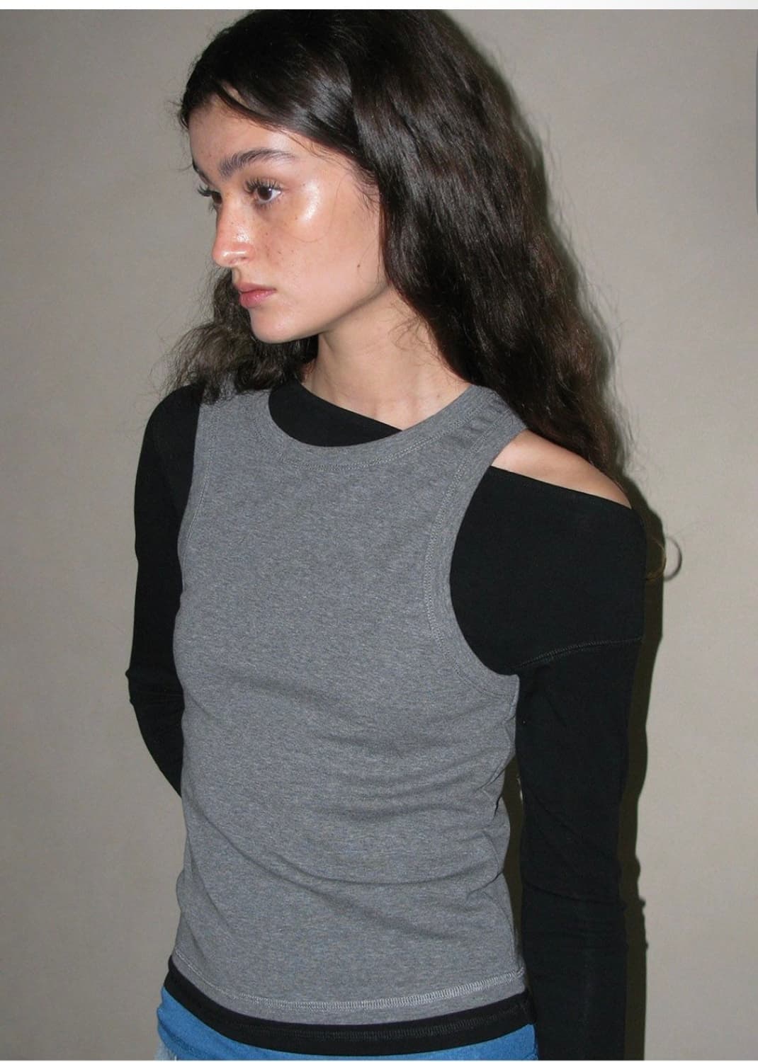 파르티멘토 긴팔 레이어드 긴팔티셔츠 M 상품이미지3