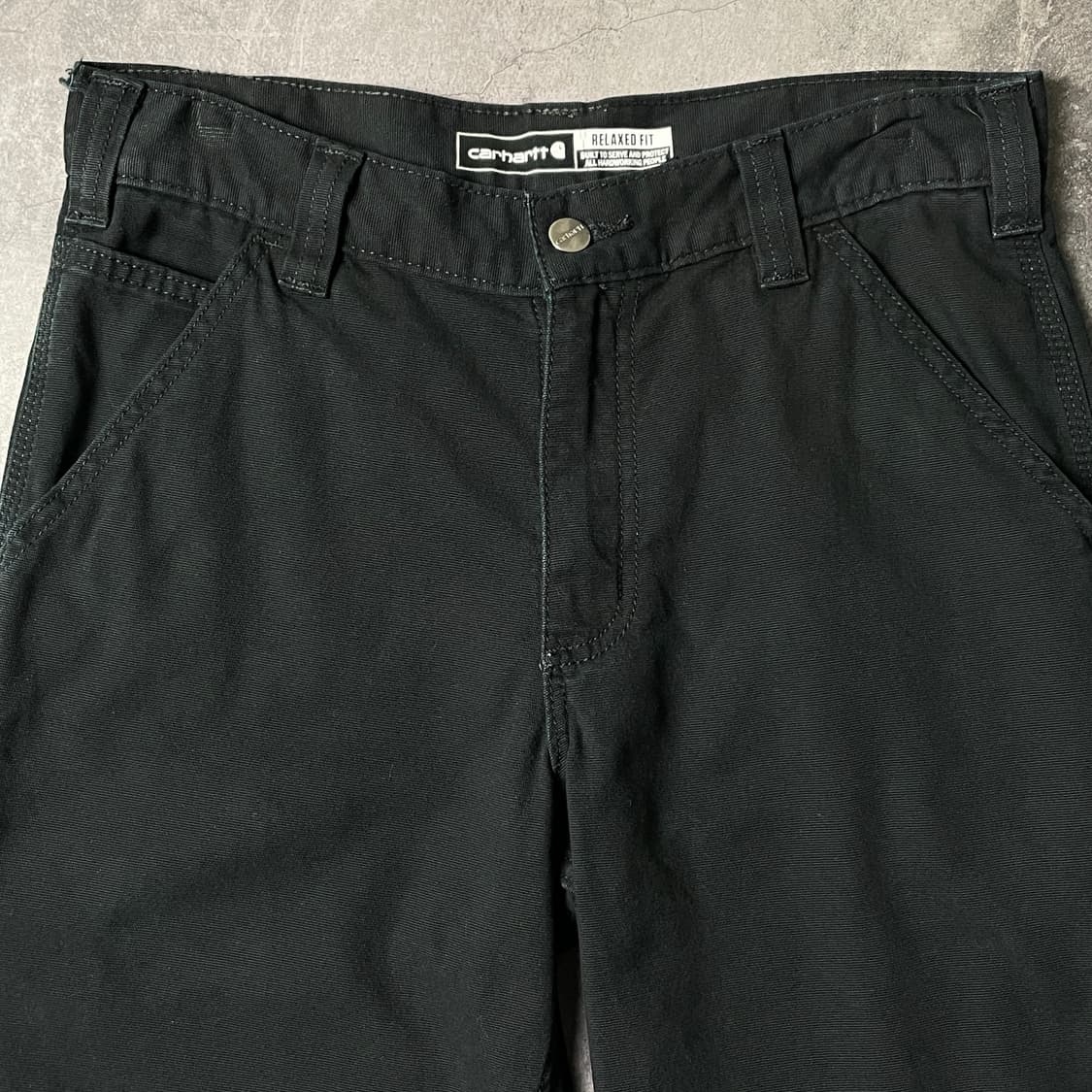 CARHARTT 칼하트 빈티지 블랙 릴렉스드핏 워크 팬츠 A00906 상품이미지2