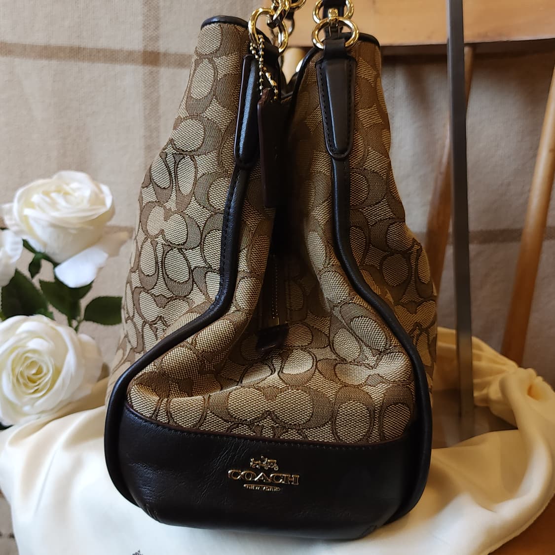 코치 시그니쳐 패턴 트윈 숄더백 쌍둥이 가방 상품이미지5