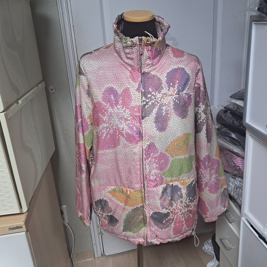 오일릴리 골프 플라워 패턴 자켓 점퍼 38(55~66)상태상급 상품이미지1