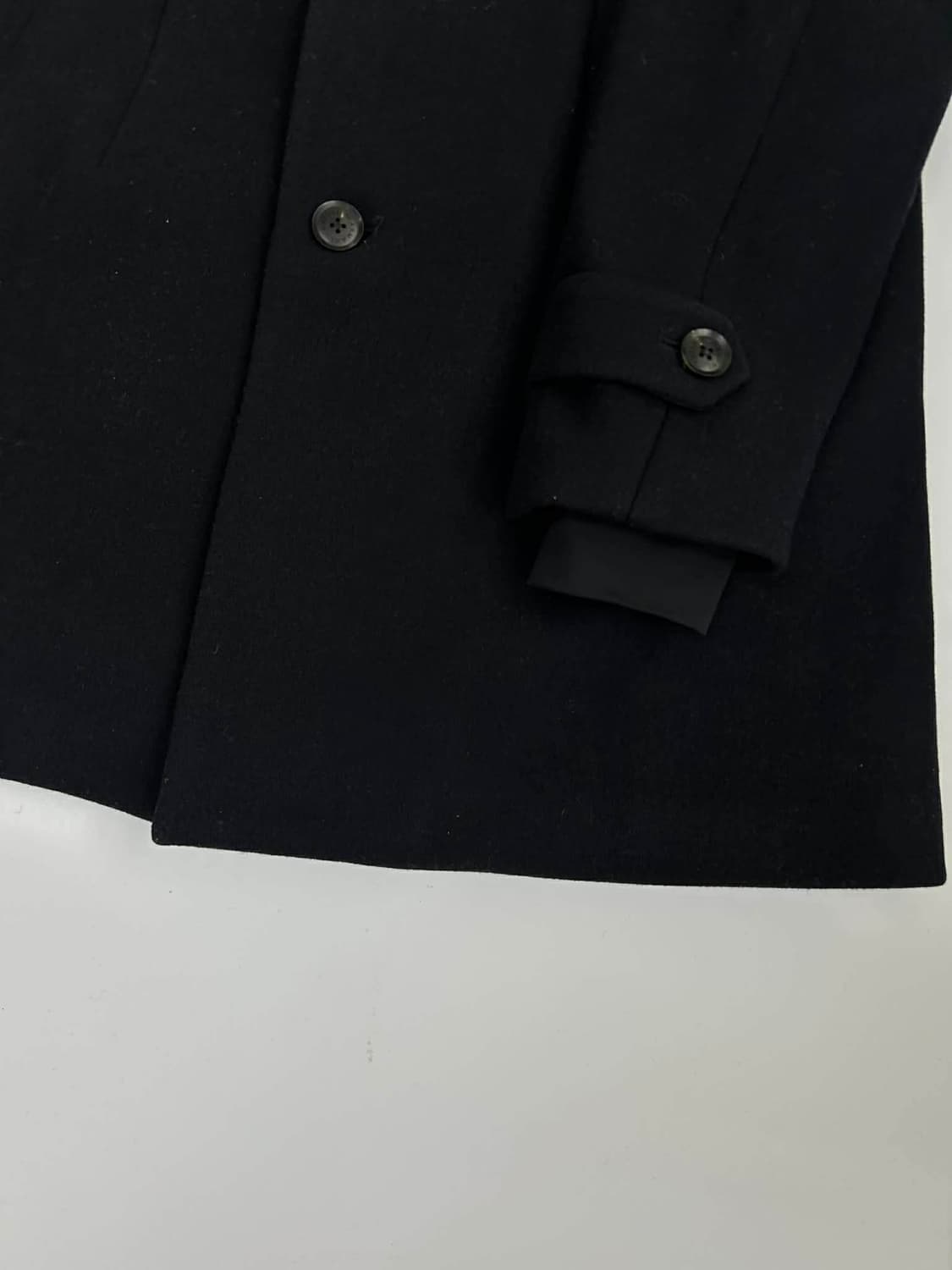 [50] 엠포리오 아르마니 후디드 레이어드 울 코트 상품이미지9