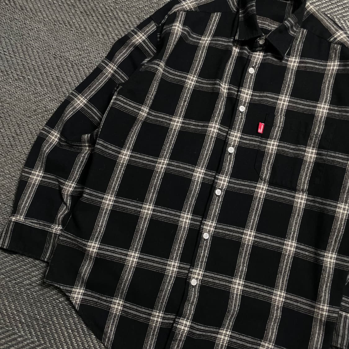 펀다멘탈리스트 박시핏 체크 플란넬 셔츠y 5258 상품이미지4