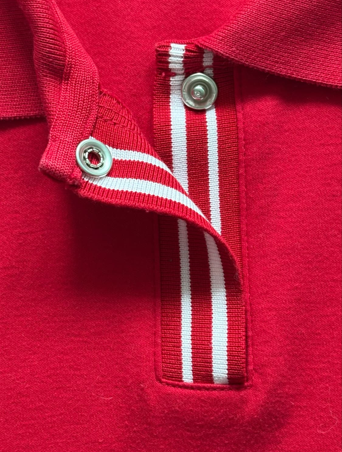 Lacoste 라코스테 피마코튼 레드 반팔티 상품이미지4