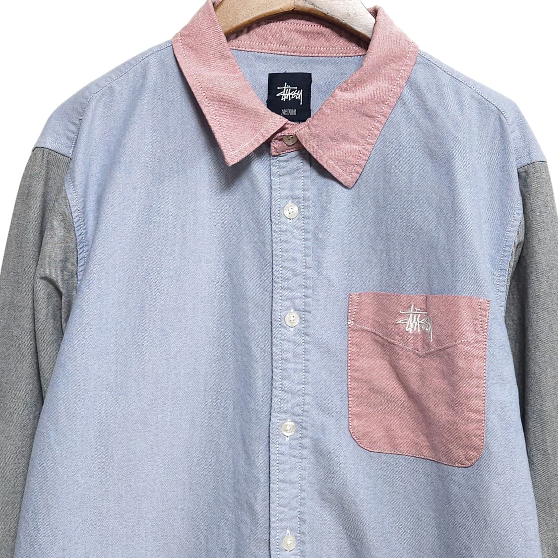 100)Stussy 스투시 멀티배색 옥스포드 셔츠 상품이미지2