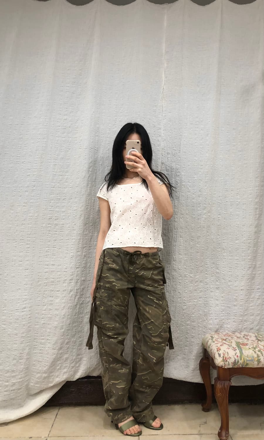 Camo string casual pants 상품이미지3