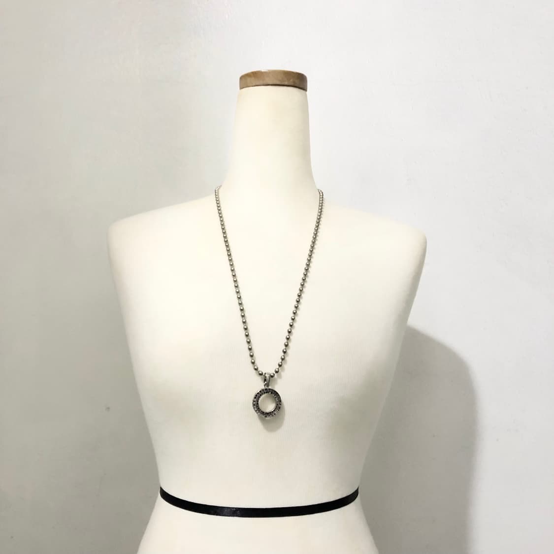 빈티지 실버 링 롱목걸이 긱시크 갸루 고스펑크 페어리 오리엔탈 상품이미지1