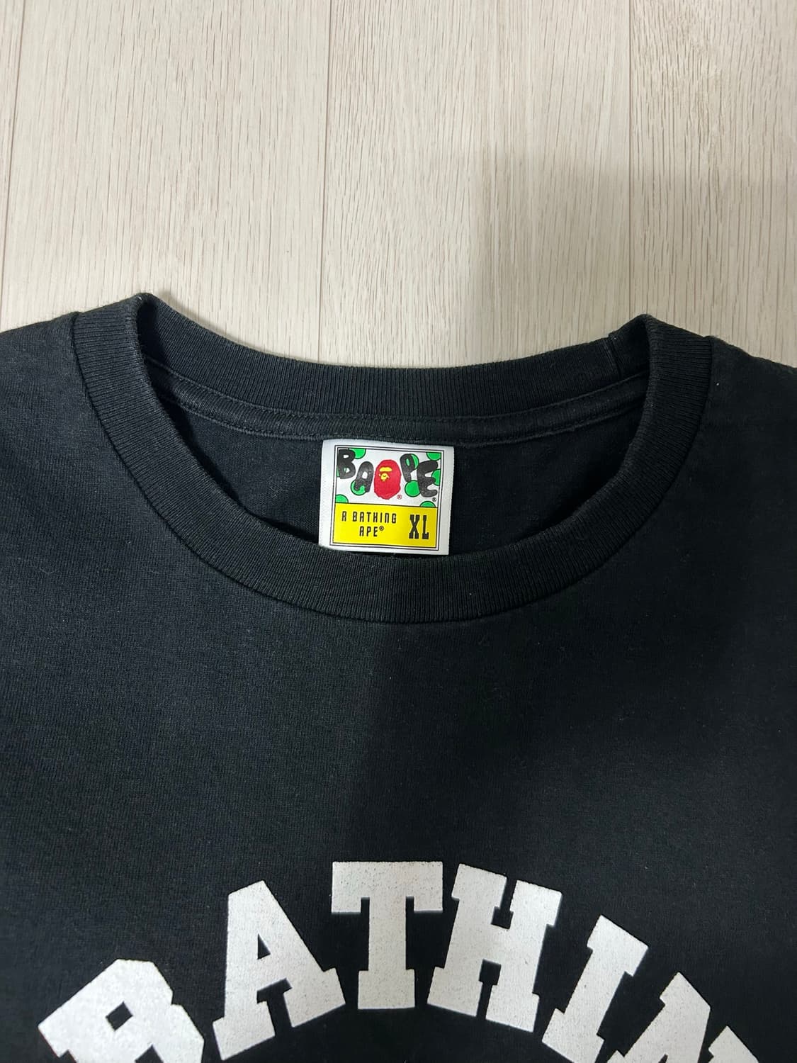 베이프 컬러지 티셔츠 블랙 XL 상품이미지3