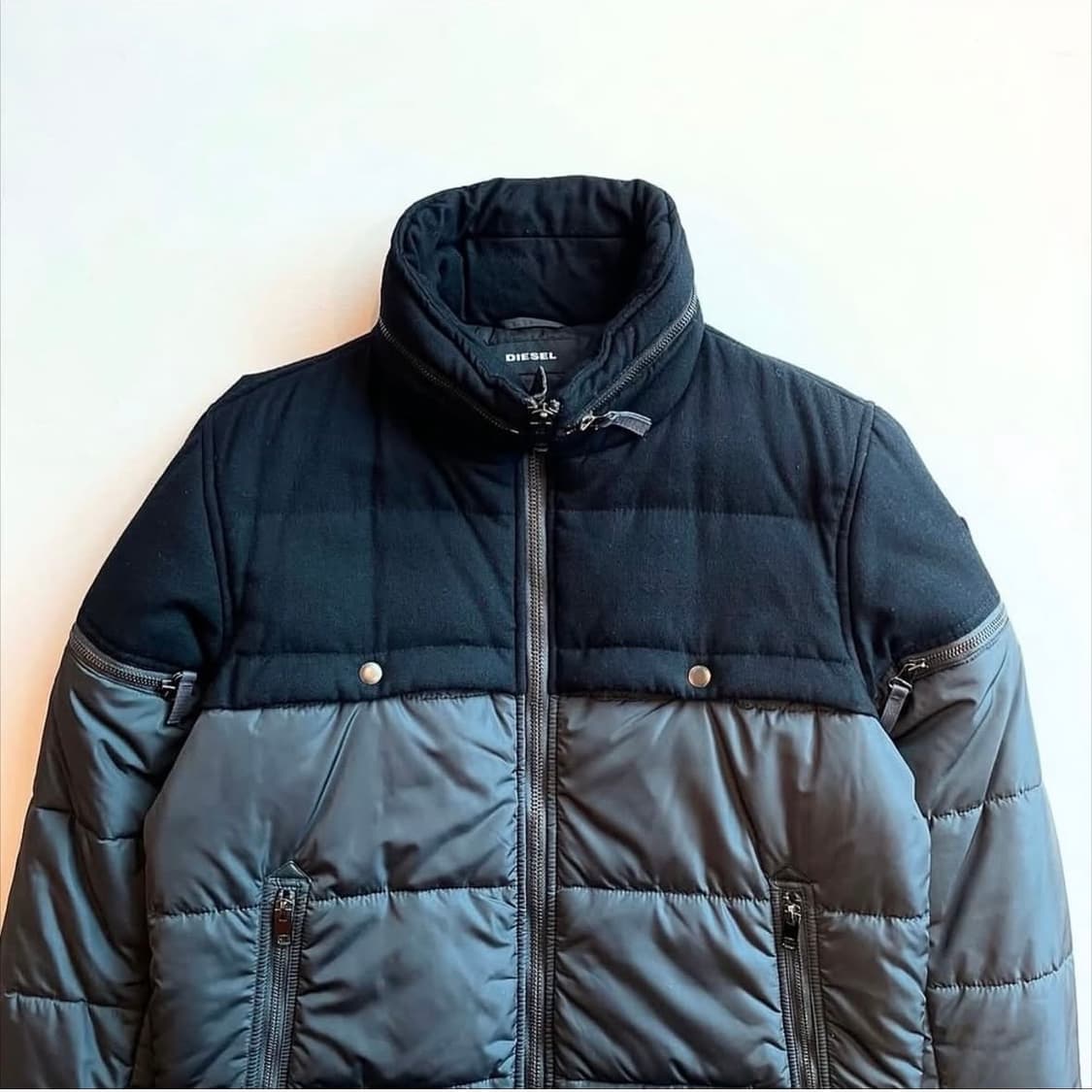 디젤 바이커 후드포켓 패딩자켓 상품이미지1