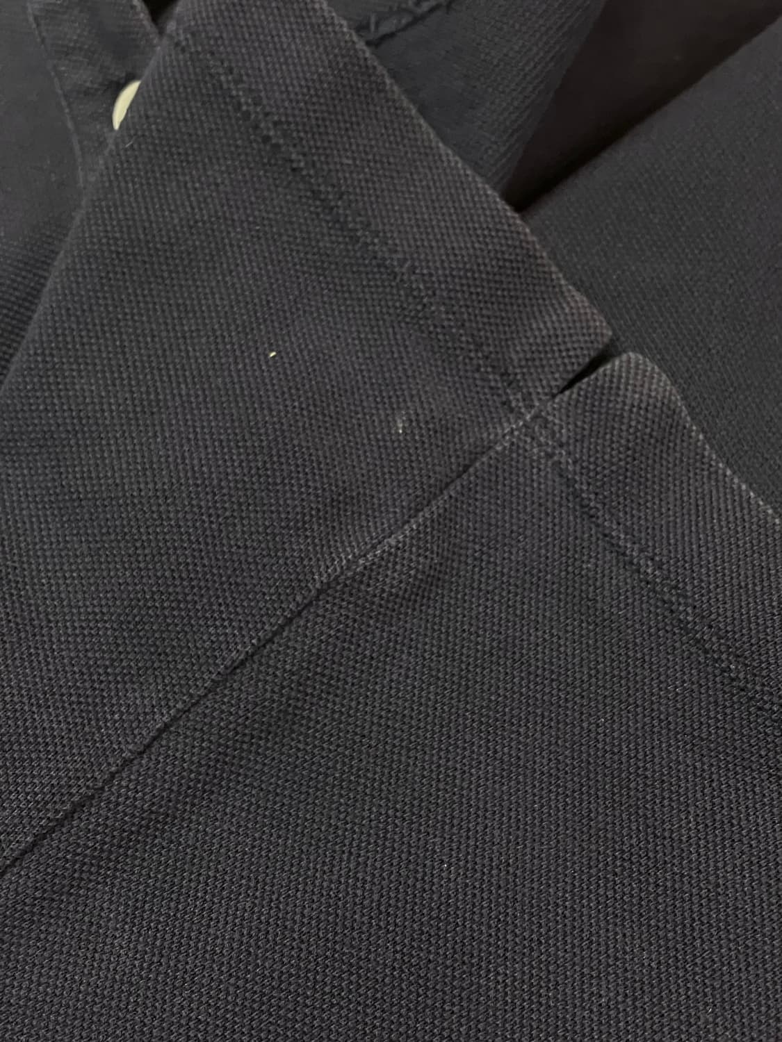 몽클레어 카라 반팔 티셔츠 네이비 M #csz3199 상품이미지8