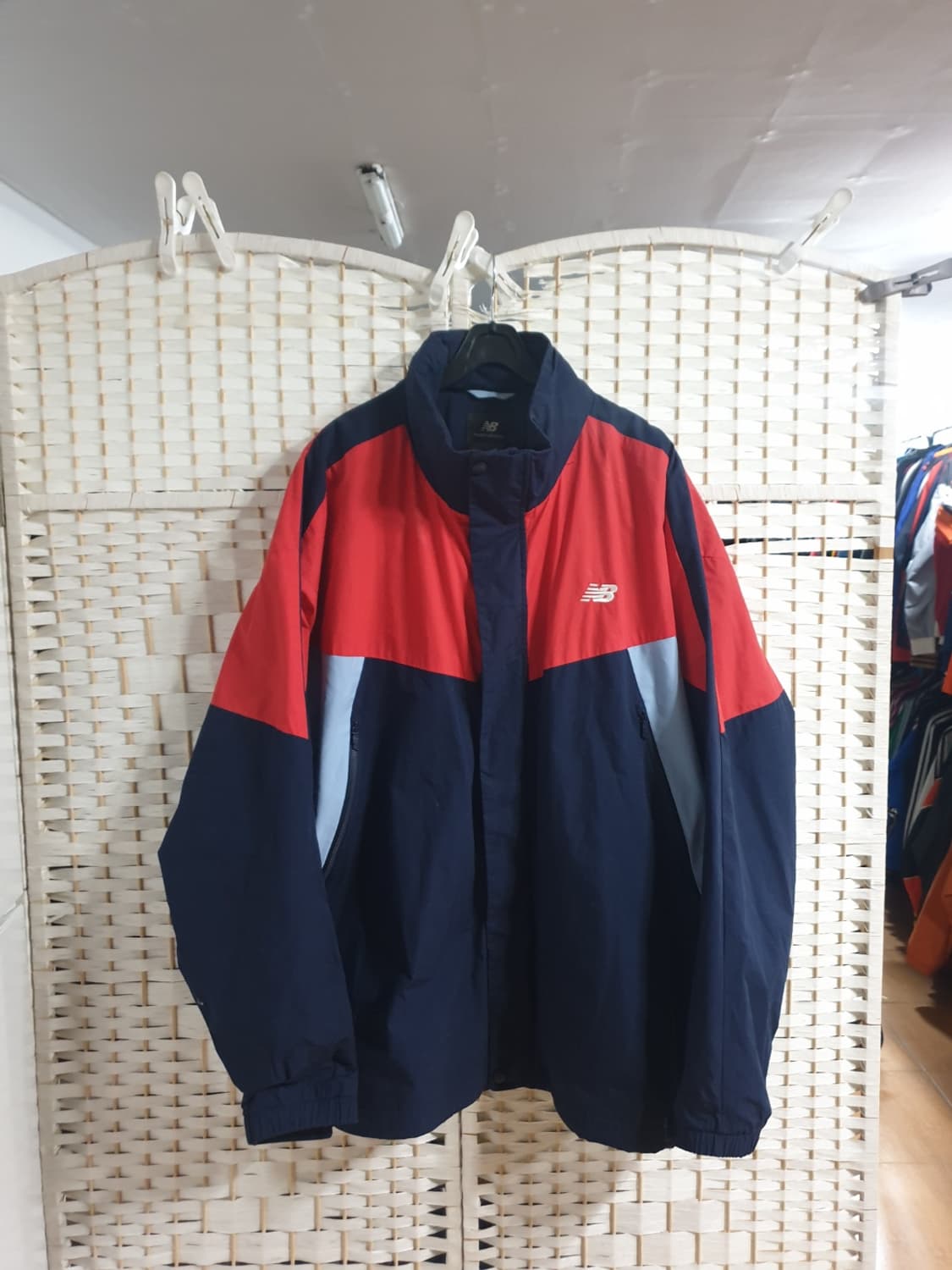 뉴발란스 바람막이 자켓 레드 네이비 110 상품이미지1