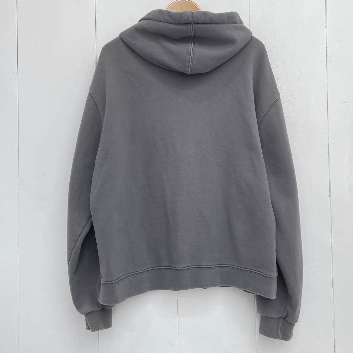 우알롱(WOOALONG) 시그니처 로고 투웨이 후드 집업 상품이미지10