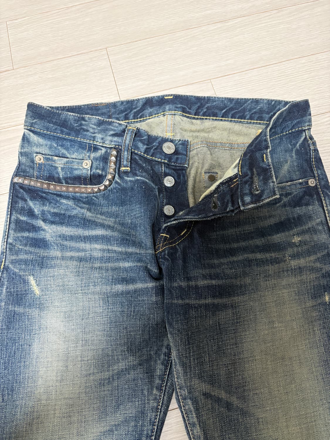 히스테릭글래머 스터드 데님팬츠 상품이미지2