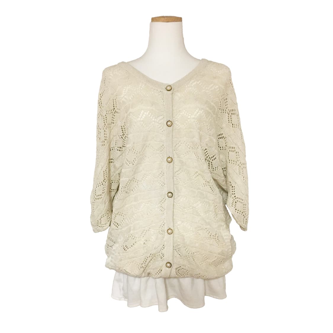 글리터 크로셰 가디건 원피스 모리 상품이미지1