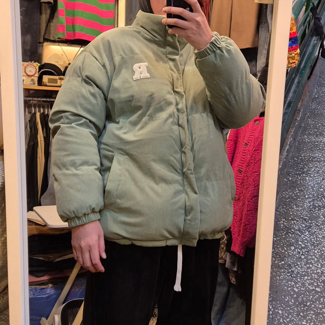 FREE(착샷잇음) 코듀로이&후리스 리버시블 점퍼  상품이미지6