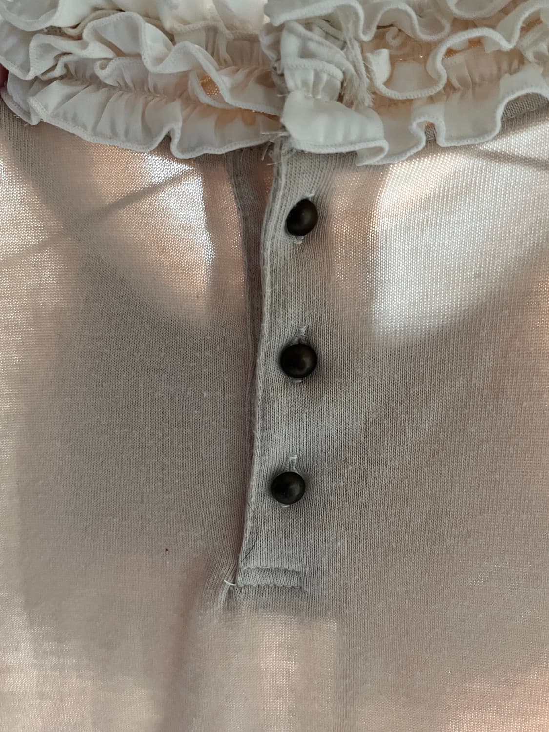 엑시즈팜 공포게임 여주 아이보리 레이스 라떼갸루 바닐라 초코 프릴 상품이미지6