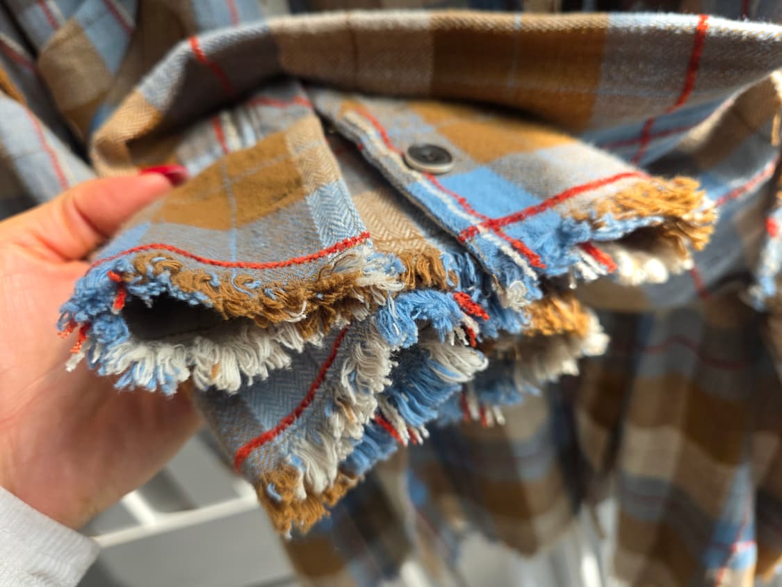 오버핏 체크셔츠  상품이미지4