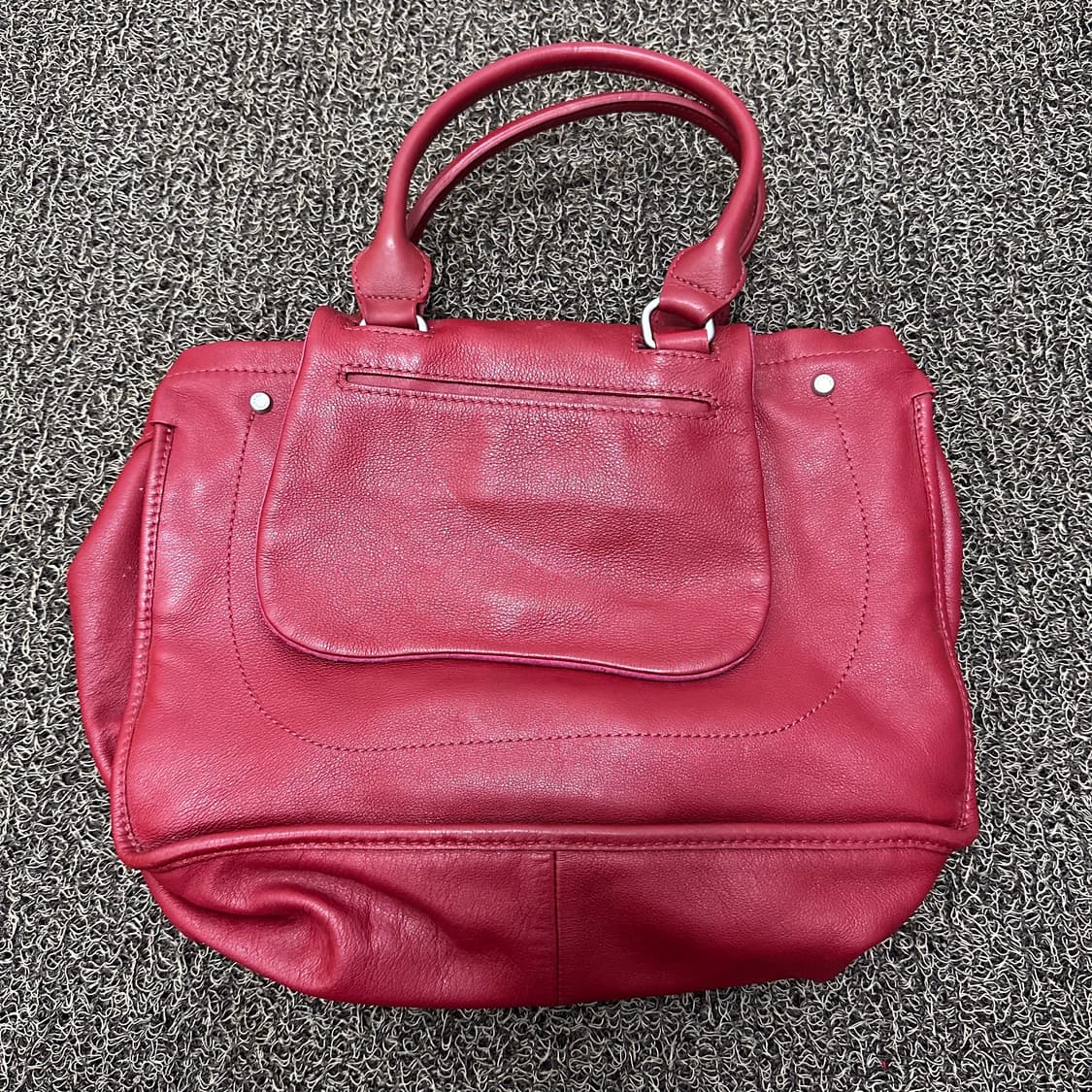 롱샴 발잔 여성 가죽 토트백 크로스백 레드 상품이미지5