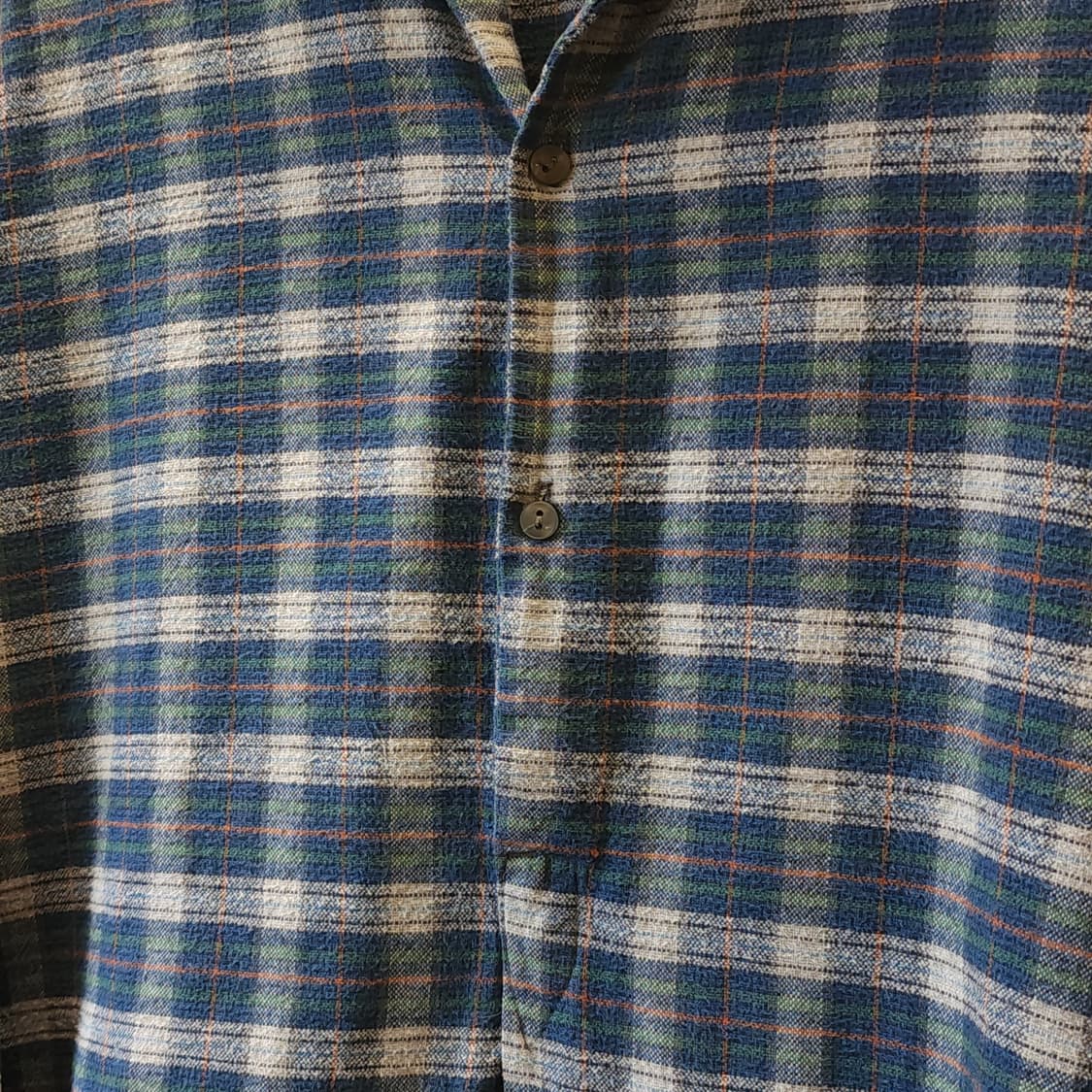 60s 프랑스 워크셔츠 플란넬 셔츠 가드너 빈티지 셔츠 롱 튜닉 셔츠 L 상품이미지5