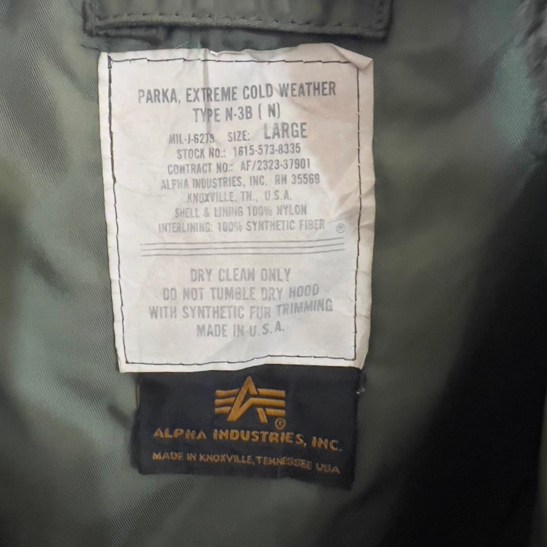 알파인더스트리 n3b 자켓 상품이미지5