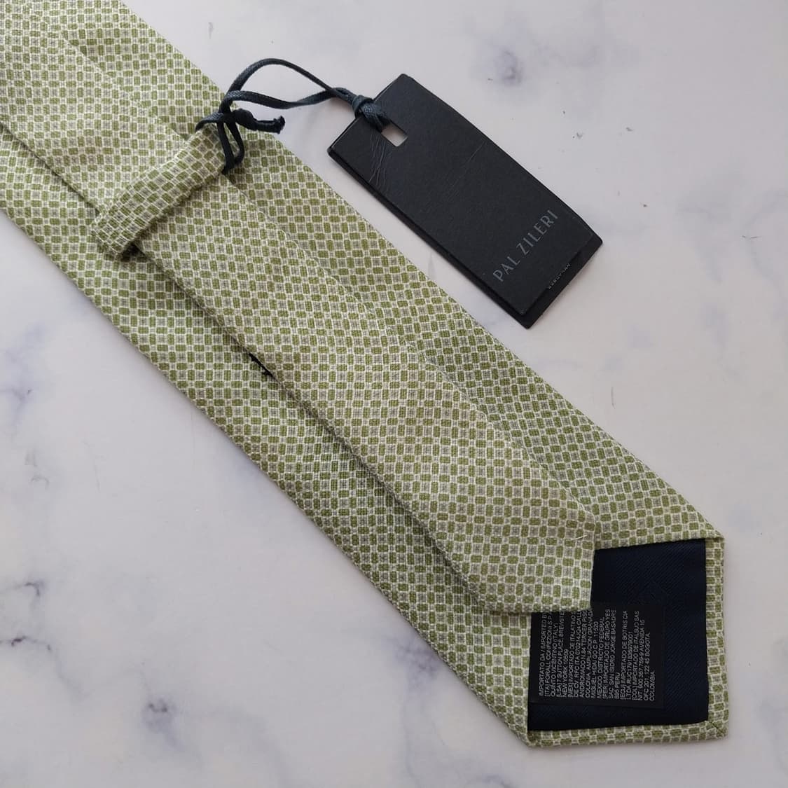 빨질레리 실크 라임 마이크로 패턴 넥타이 8.8cm 새제품 K2532 상품이미지8