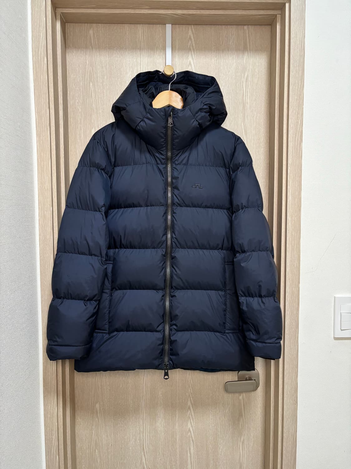 제이린드버그 골프 다운 후드패딩M/네이비 상품이미지1