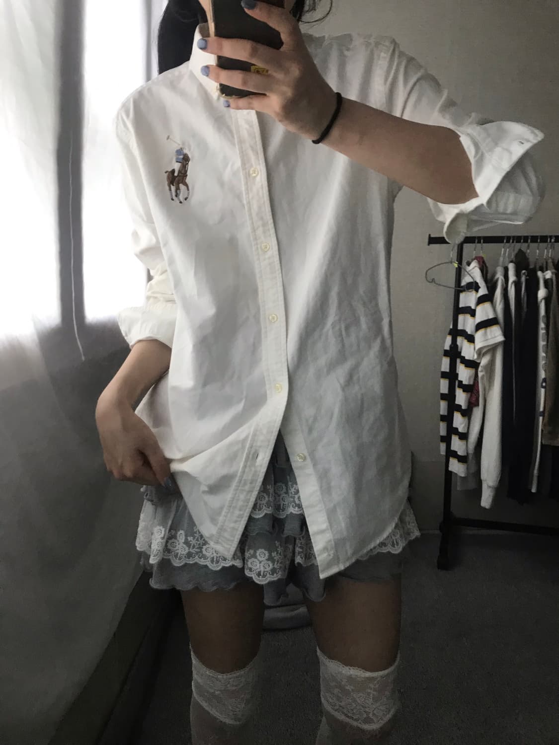 폴로 화이트 빅포니 셔츠 상품이미지8