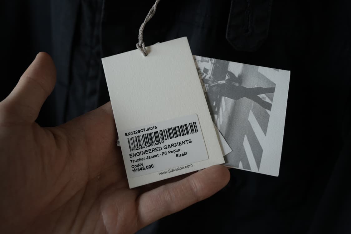 엔지니어드가먼츠/ 포플린 트러커 자켓, 다크 네이비, M사이즈 상품이미지8