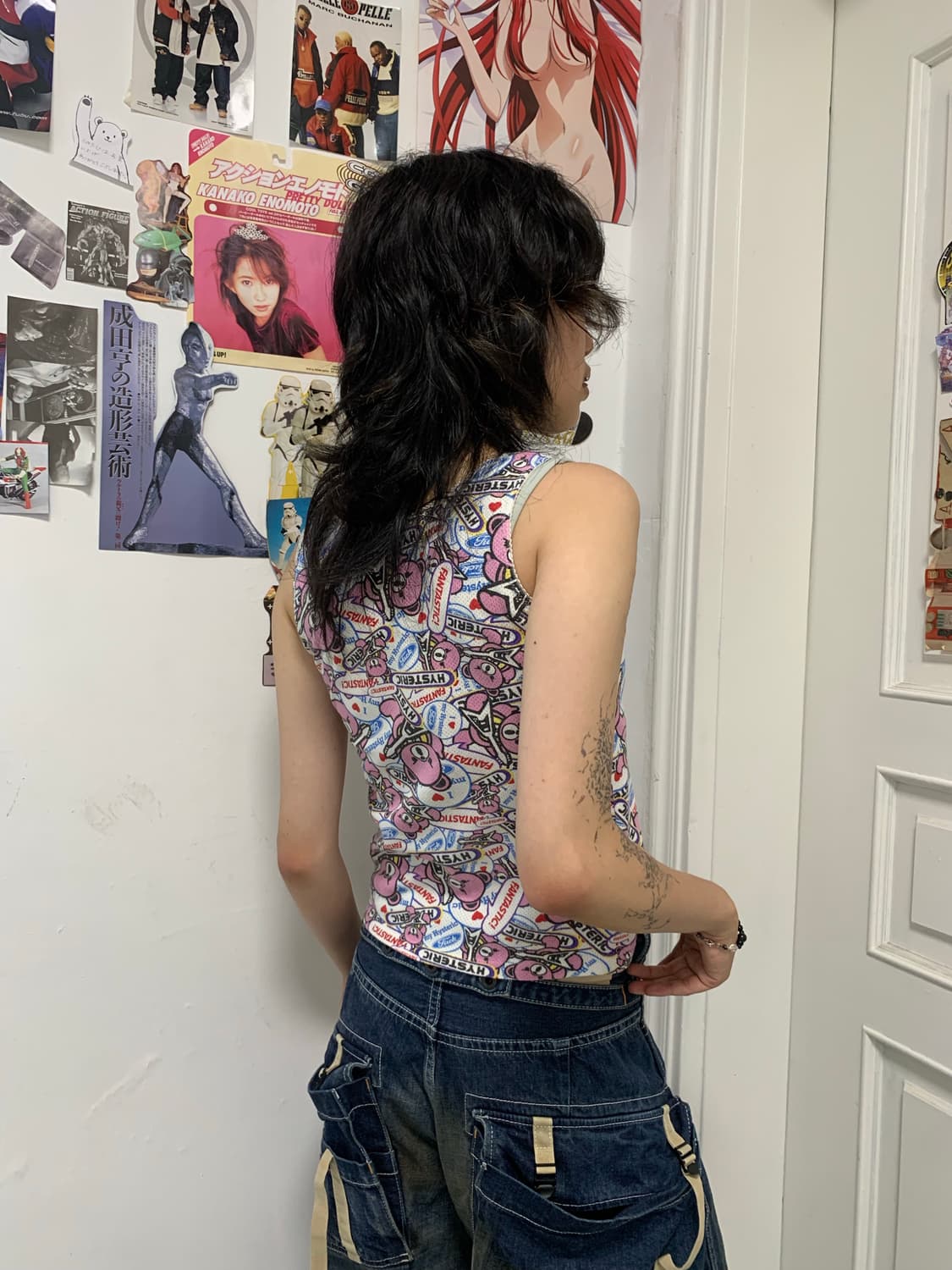 히스테릭 글래머 미니 퍽베어 슬리브리스 상품이미지4