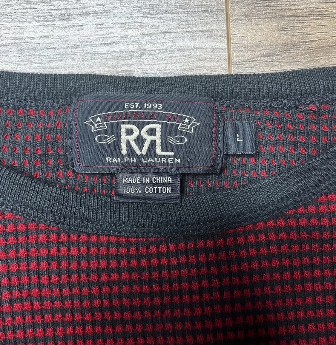 더블 알엘 와플 니트 써멀 티셔츠 상품이미지4