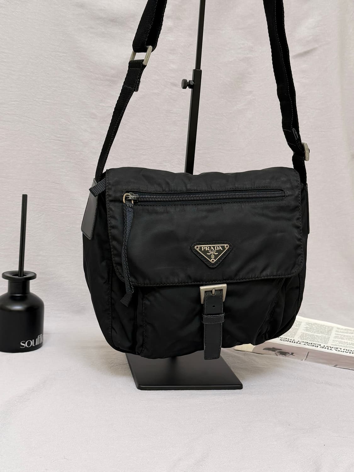 프라다 버클 크로스백 나일론 테수토 포코노 주우재백 상품이미지3