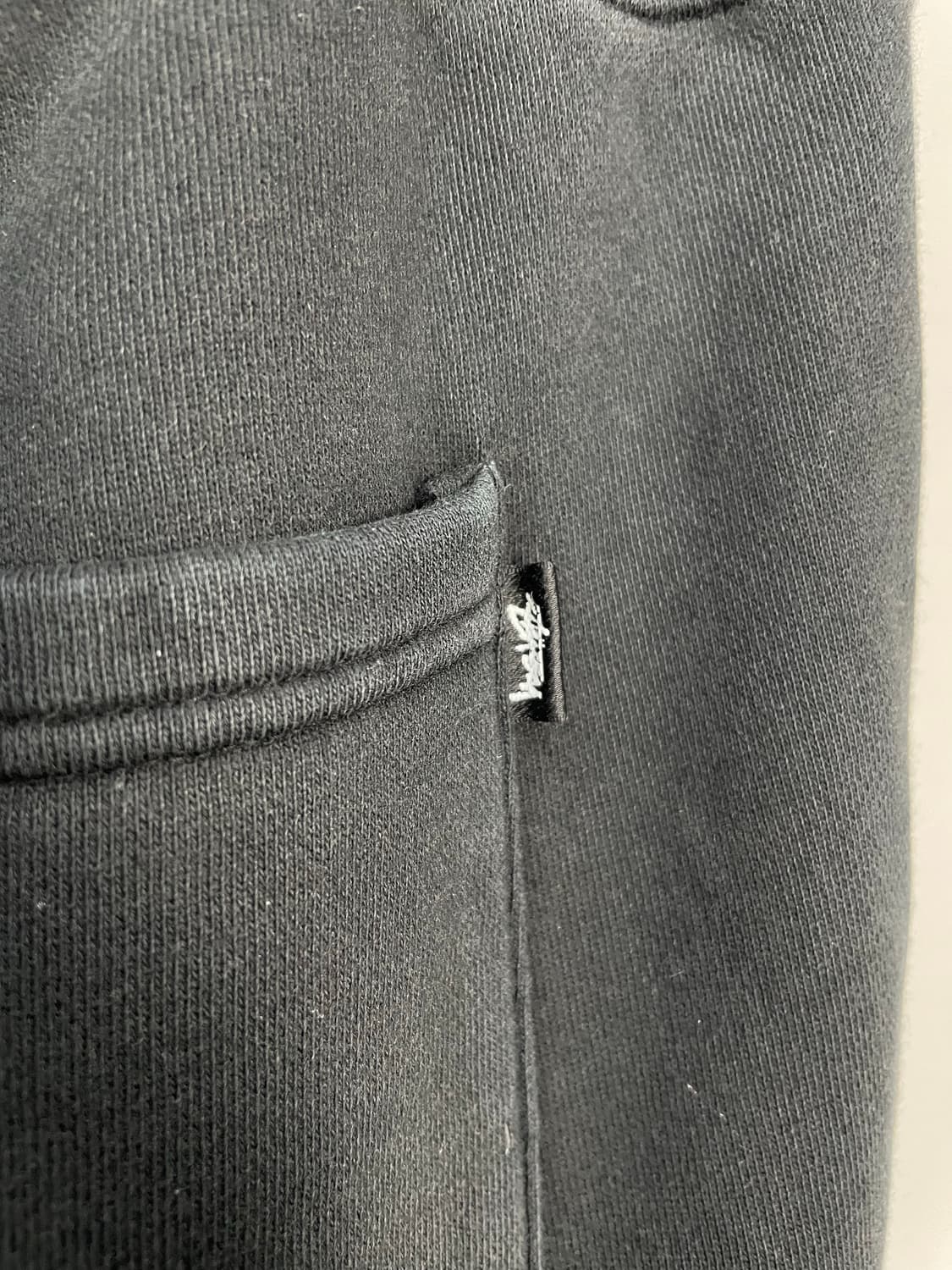 스투시 스탁 로고 블랙 스웨트 팬츠 H1870 상품이미지6