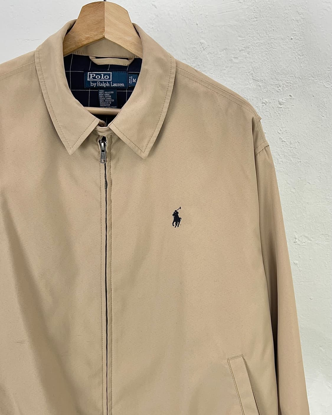 폴로 랄프로렌 베이지 폴리 쉘 퀼팅 스윙톱 자켓 상품이미지3