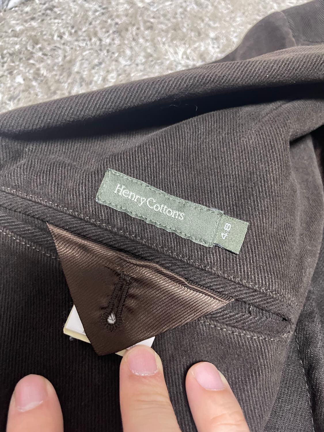 헨리코튼 코듀로이 3버튼 자켓 105 상품이미지4