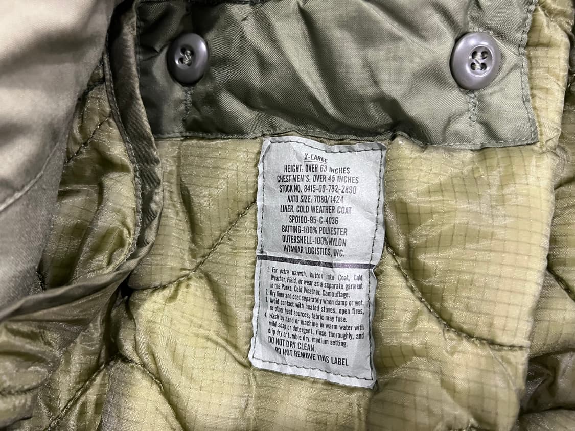 M65 필드자켓 2세대 L  탈론지퍼 (내피외피) 상품이미지4