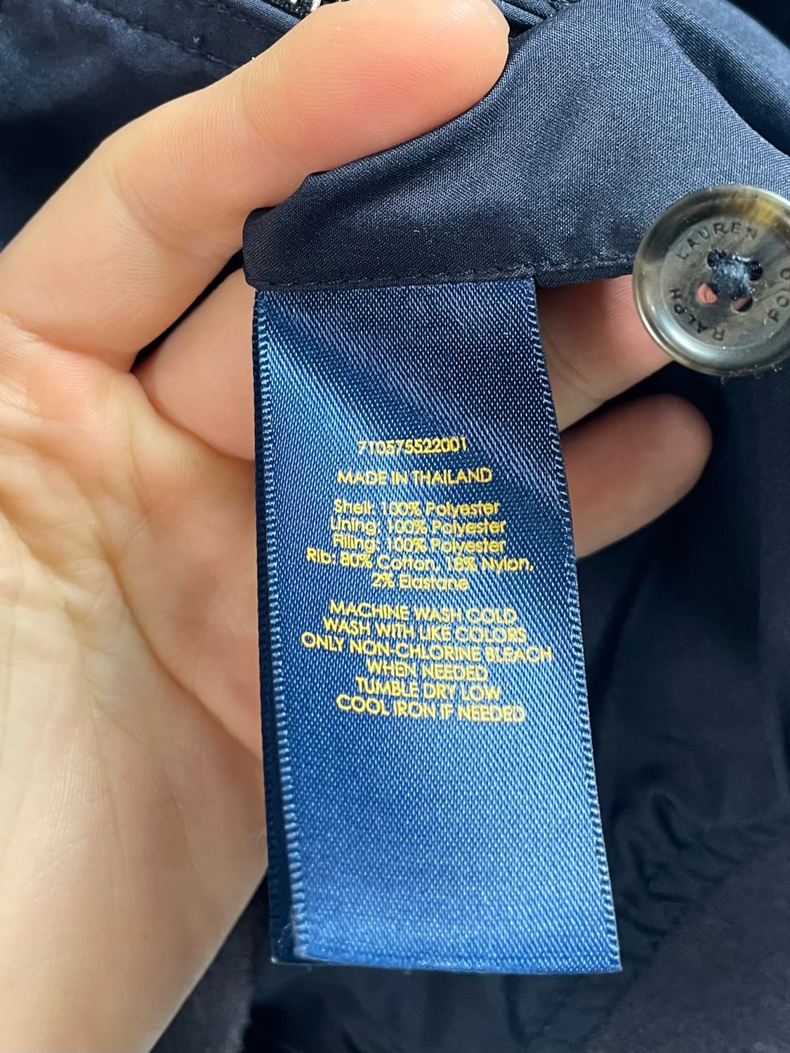 폴로 랄프로렌 신형 네이비 헤링턴 자켓 (on.321) 상품이미지9