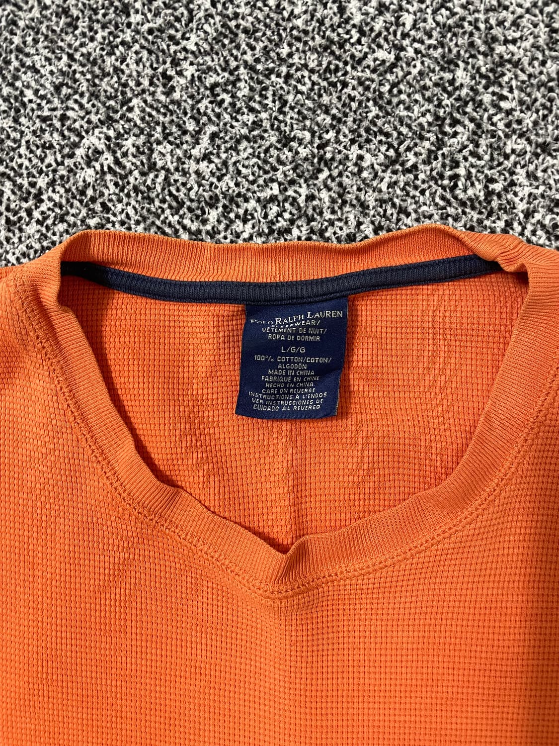 빈티지9. 폴로랄프로렌 긴팔 티셔츠 롱슬리브 오렌지 상품이미지3