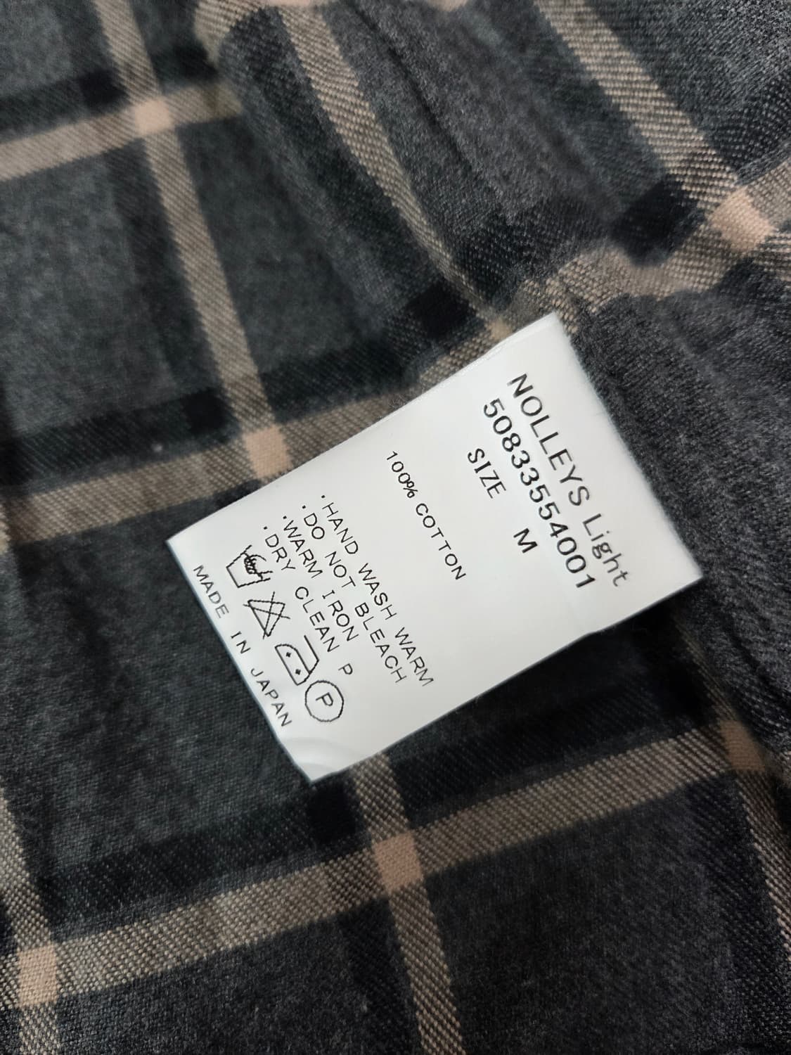 NOLLEY'S Light 차콜 그레이 플란넬 체크 블레이져 상품이미지10