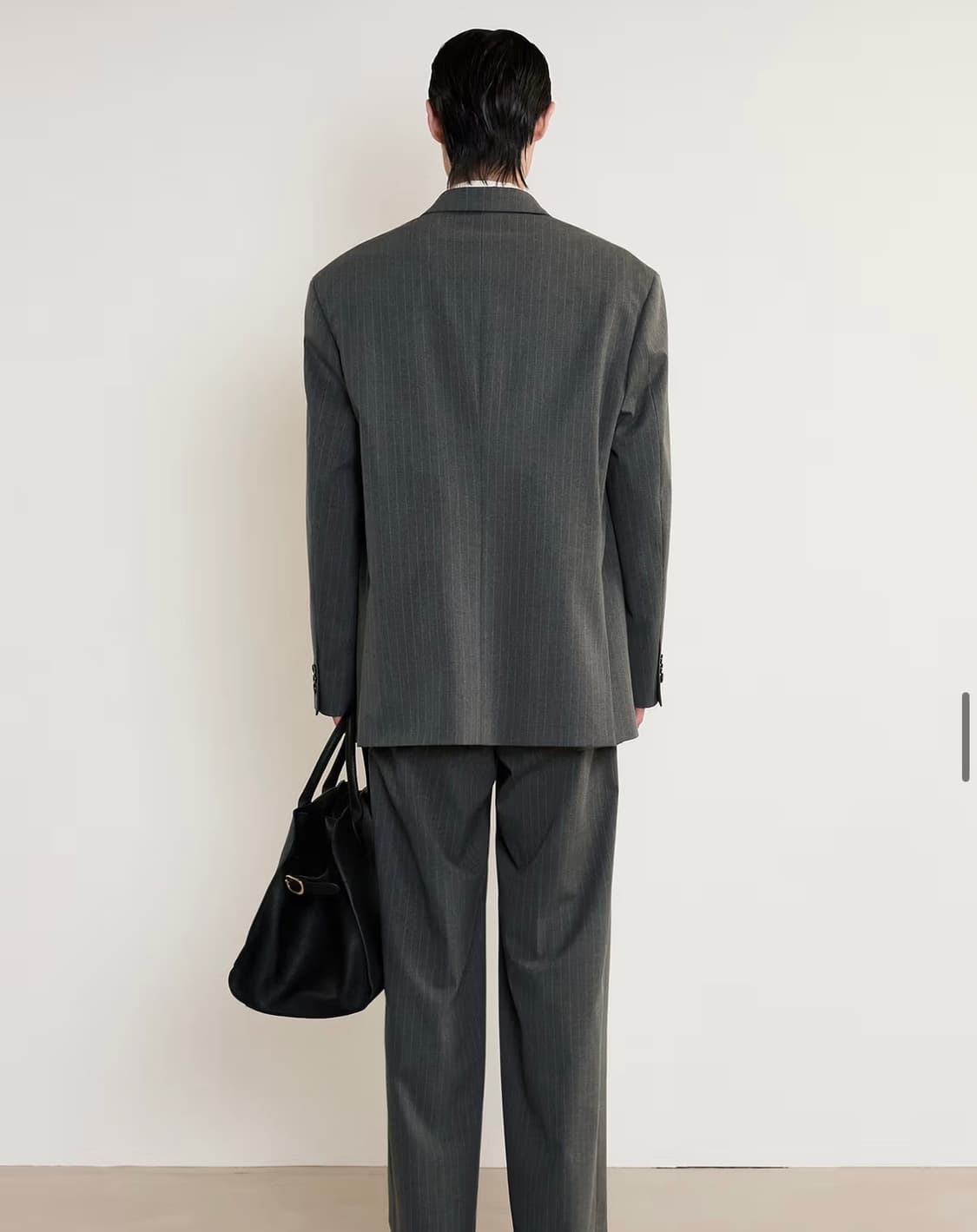 TNGT 핀 스트라이프 오버사이즈 자켓 - 110 상품이미지2