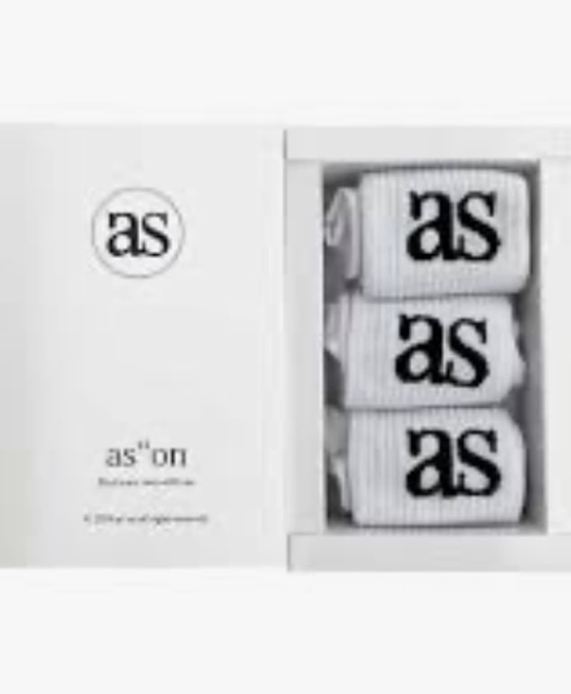 애즈온 양말 삭스 화이트,블랙 상품이미지1