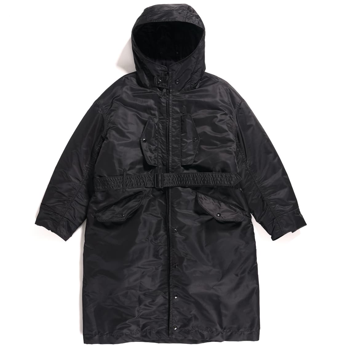 (L) (L) 엔지니어드가먼츠 스톰코트 플라이트 사틴 나일론 블랙 상품이미지1