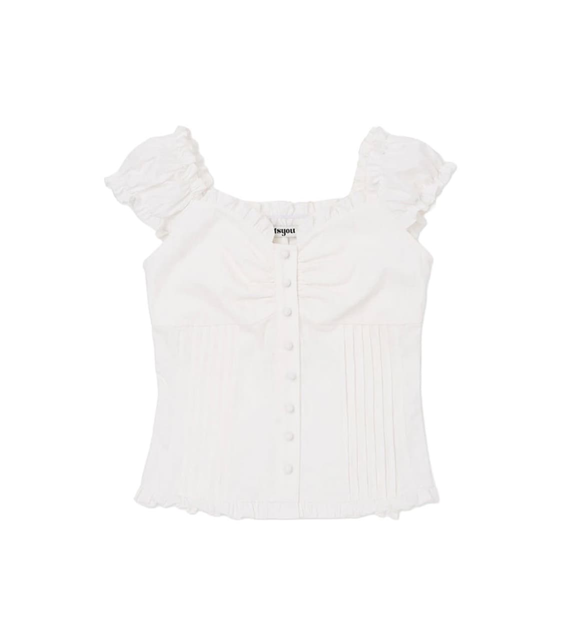 lotsyou_Ella Blouse White 상품이미지1