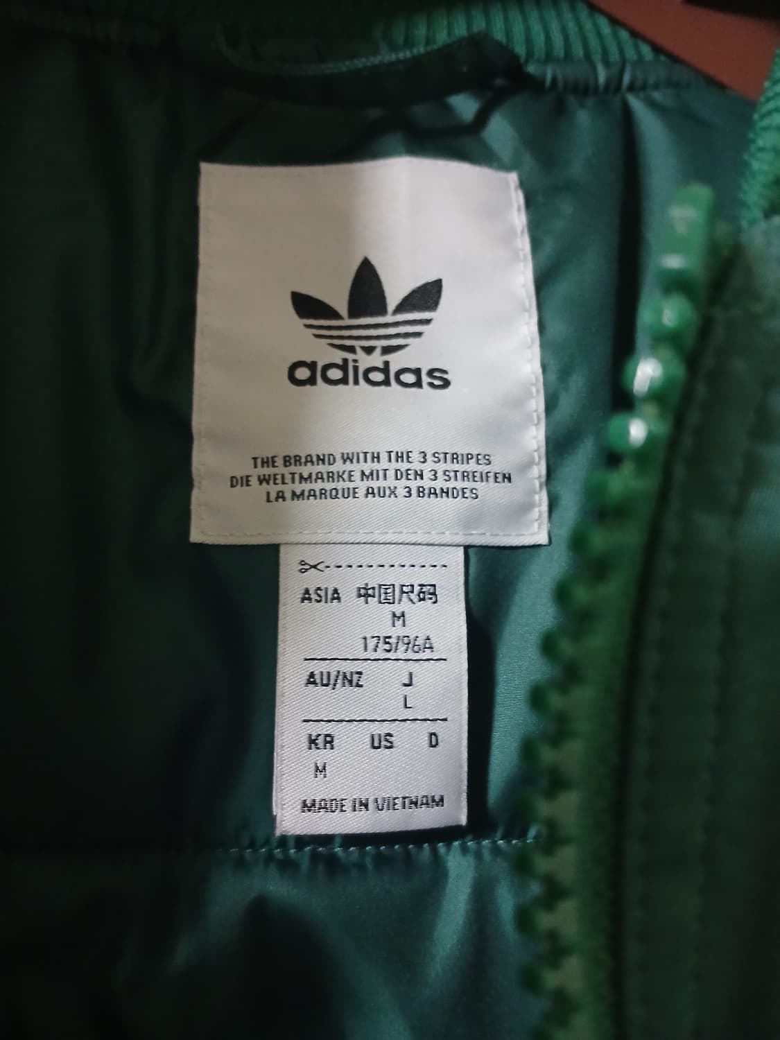 아디다스 봄버,야구점퍼 자켓 그린 상품이미지4