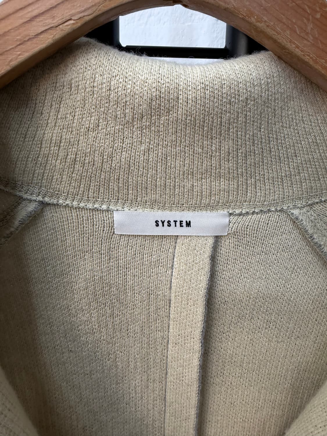 정품) 시스템 한섬 그레이 울 코트 가디건 90F 상품이미지6