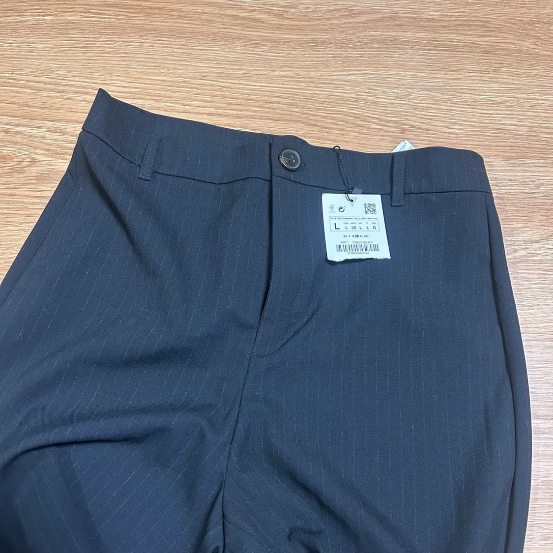 자라 스트라이프 슬랙스 L 상품이미지1