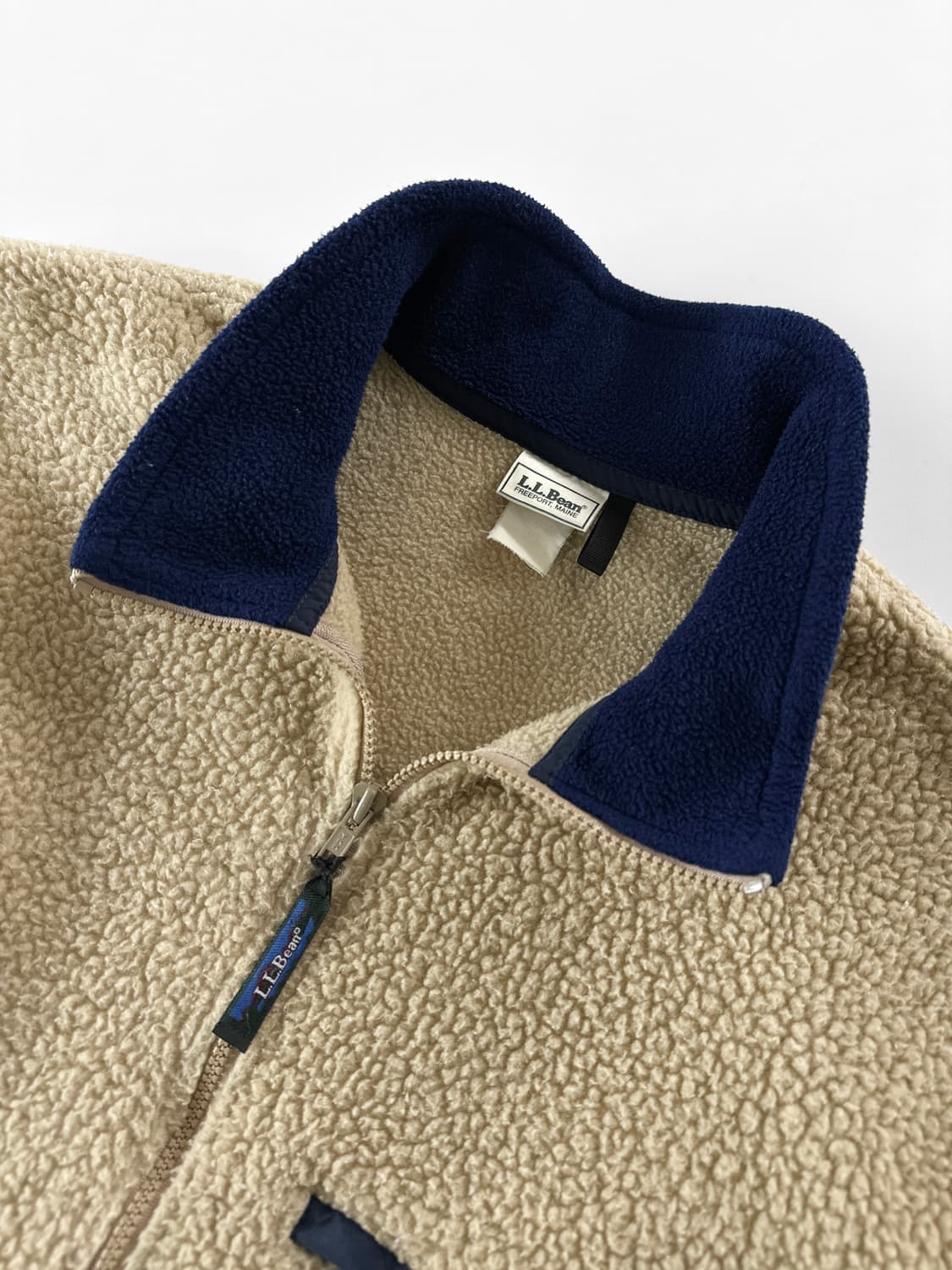 90s 빈티지 엘엘빈 플리스 하프 집 풀오버 상품이미지4