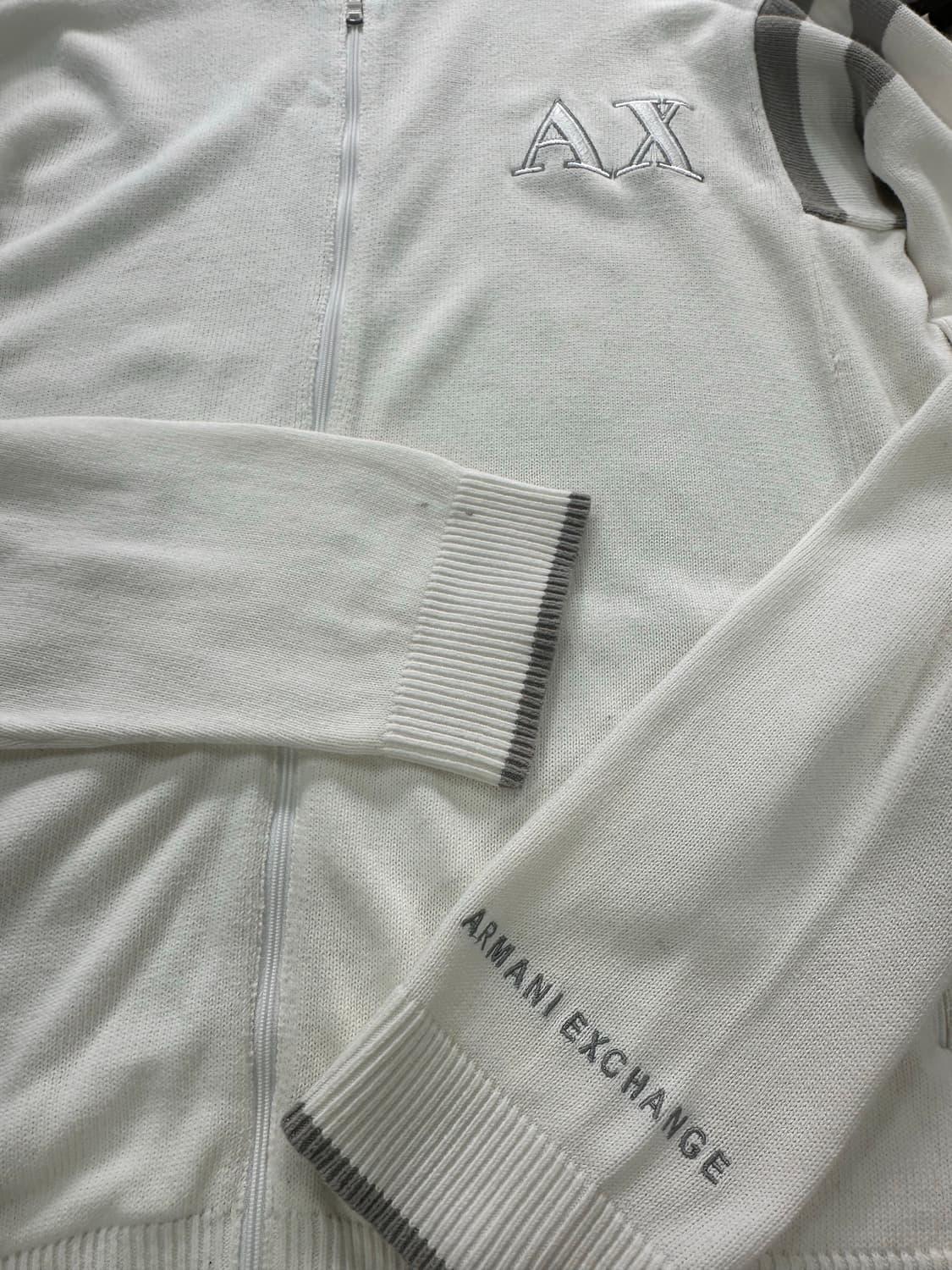 아르마니 익스체인지 AX로고 니트집업 상품이미지6